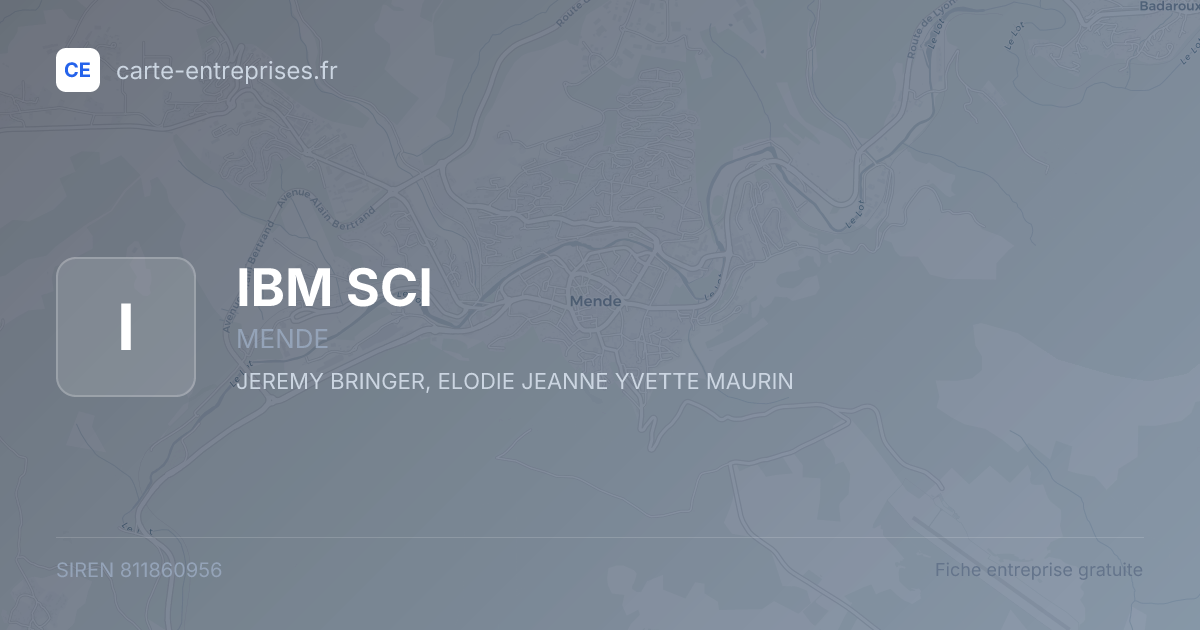 IBM SCI — 811860956 — fiche entreprise