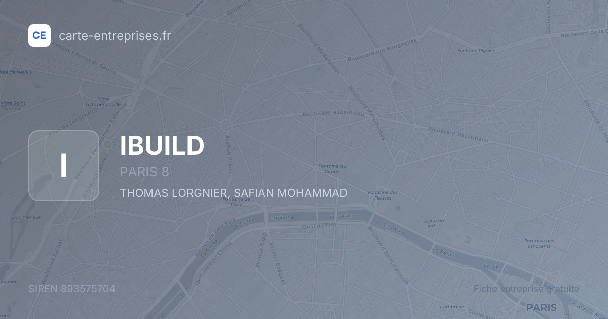 IBUILD — 893575704 — fiche entreprise