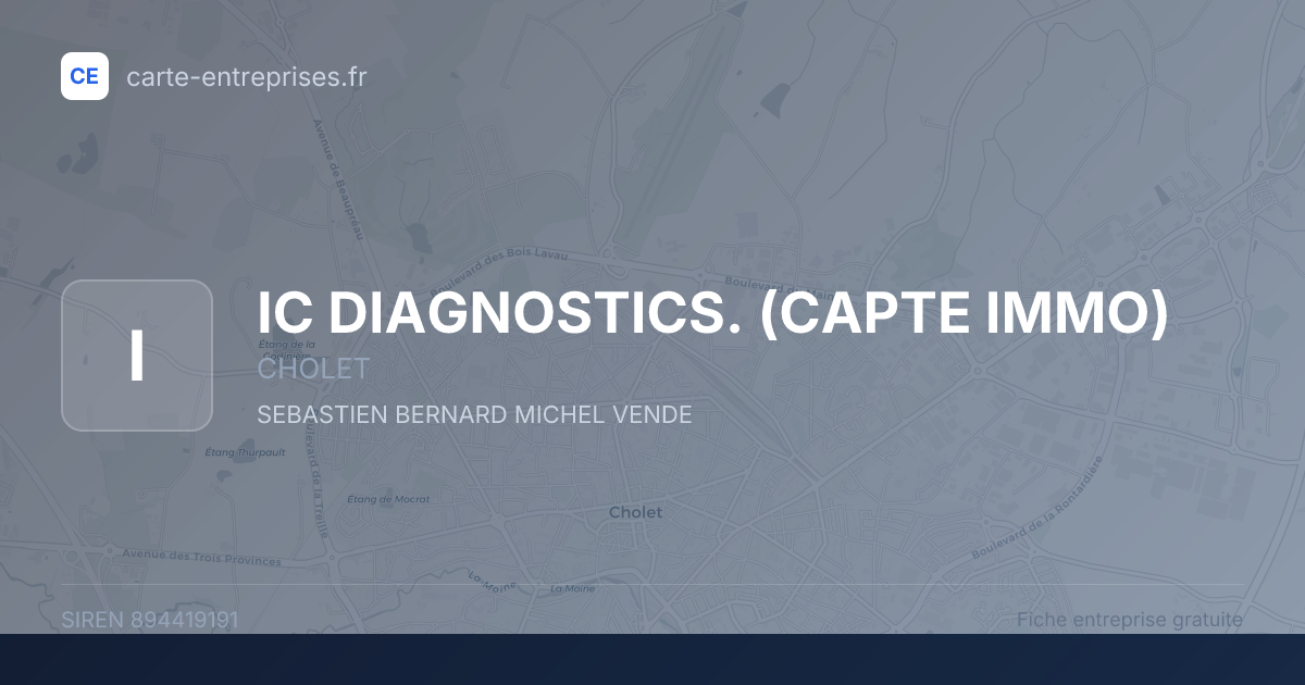 IC DIAGNOSTICS. (CAPTE IMMO) — 894419191 — fiche entreprise