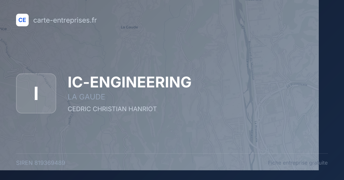 IC-ENGINEERING — 819369489 — fiche entreprise