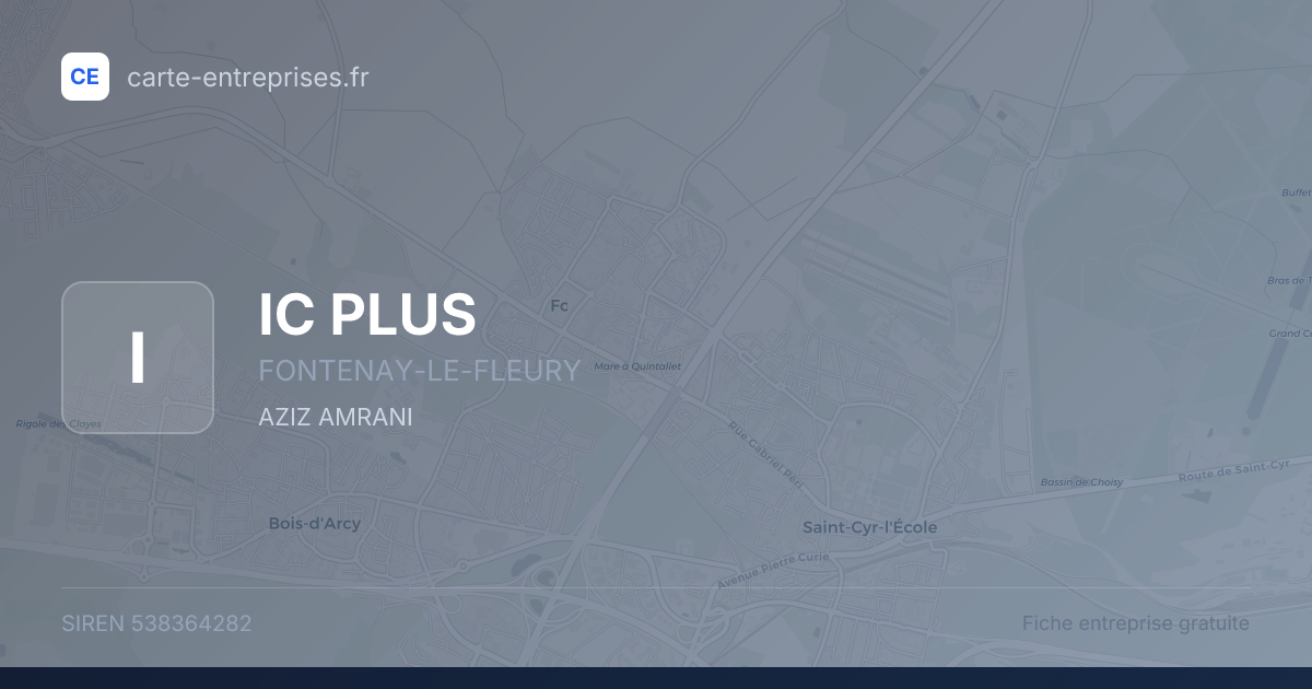 IC PLUS — 538364282 — fiche entreprise