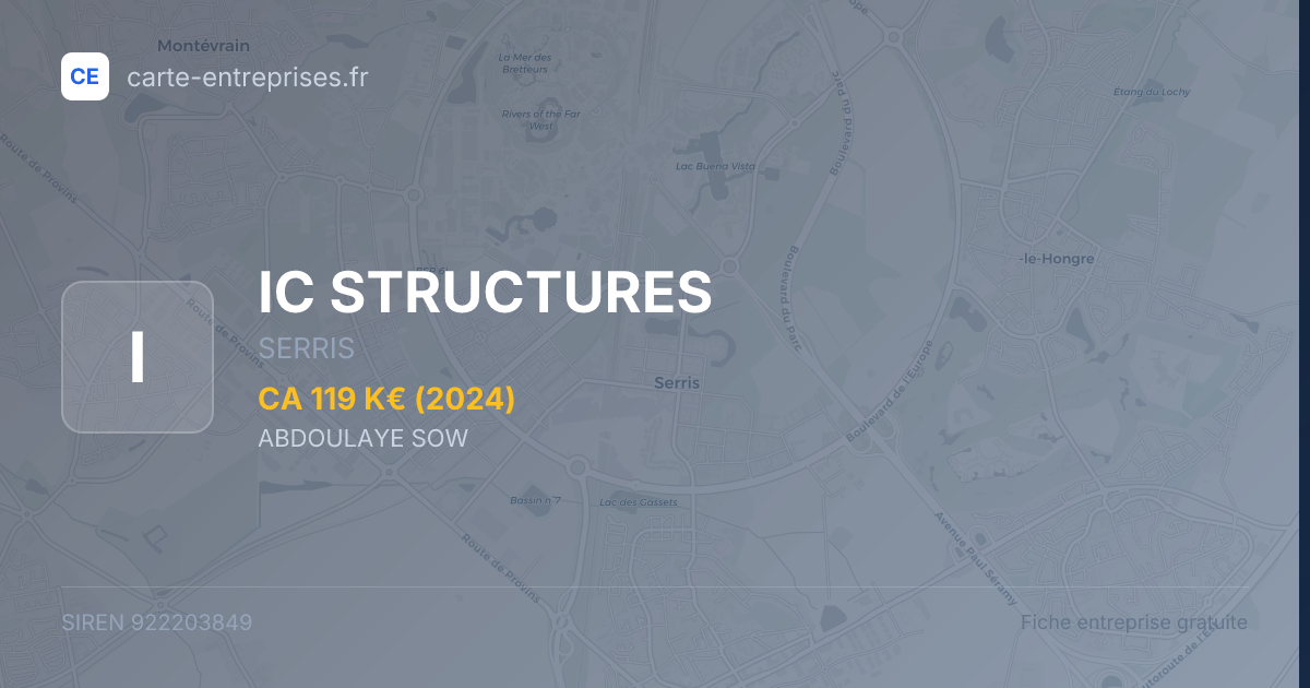 IC STRUCTURES — 922203849 — fiche entreprise