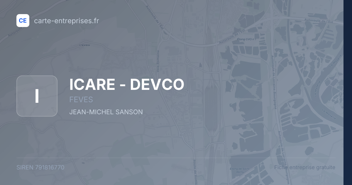 ICARE - DEVCO — 791816770 — fiche entreprise