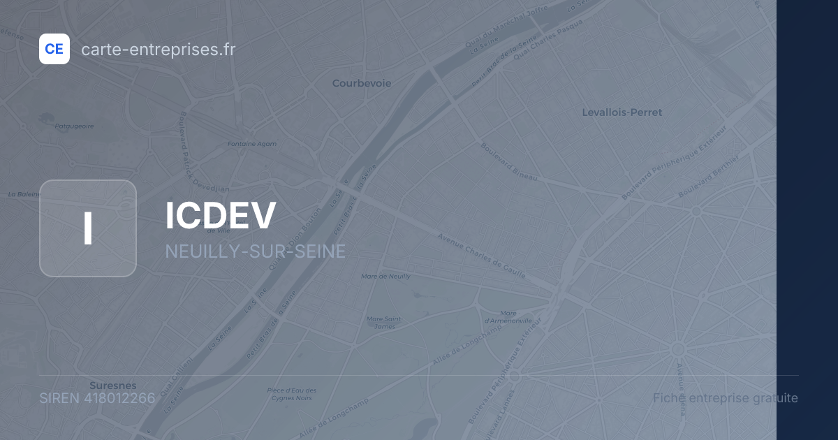ICDEV — 418012266 — fiche entreprise