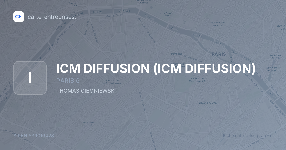 ICM DIFFUSION — 539016428 — fiche entreprise