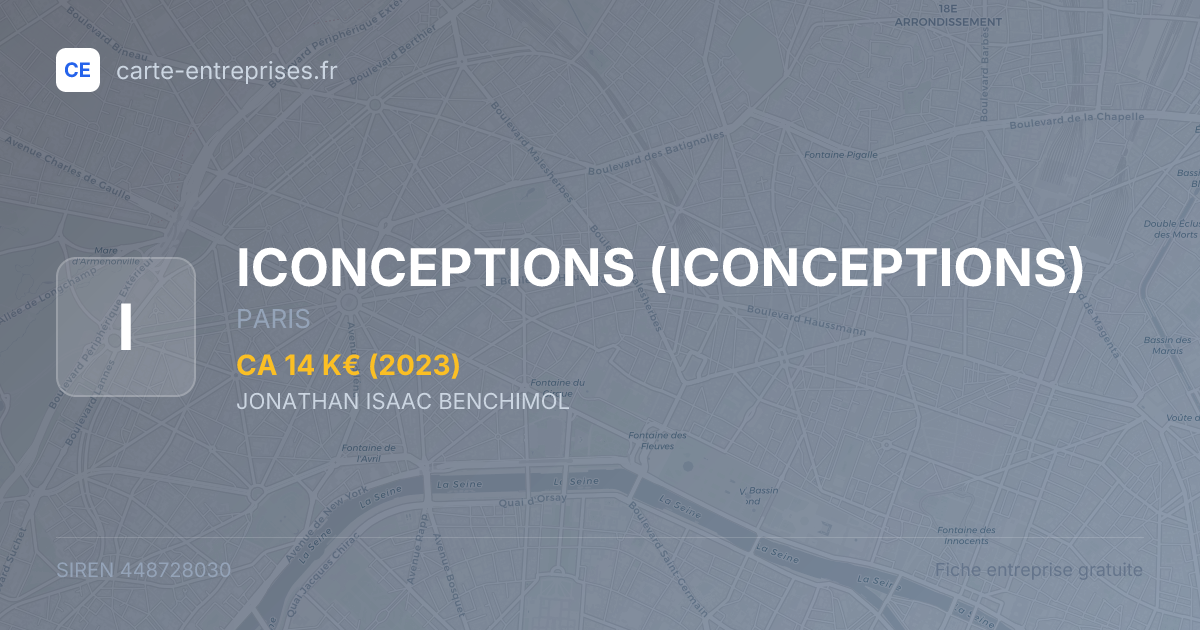 ICONCEPTIONS — 448728030 — fiche entreprise