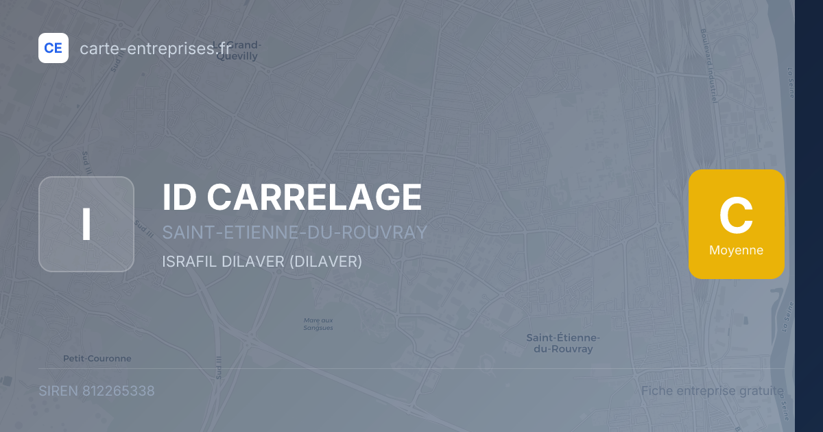 ID CARRELAGE — 812265338 — fiche entreprise