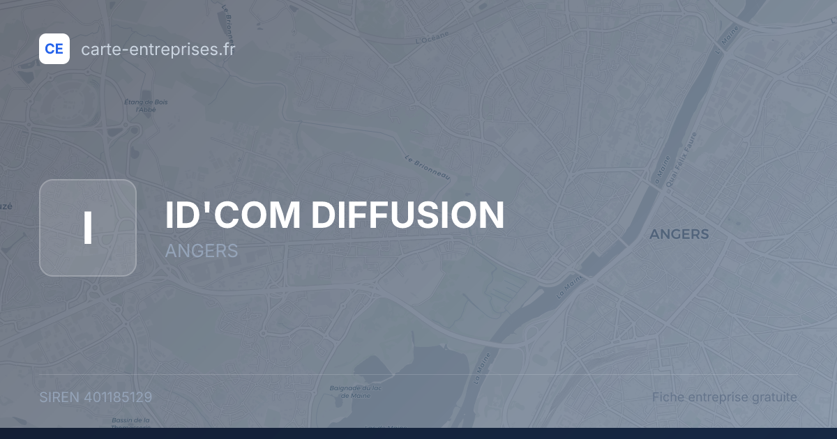 ID'COM DIFFUSION — 401185129 — fiche entreprise