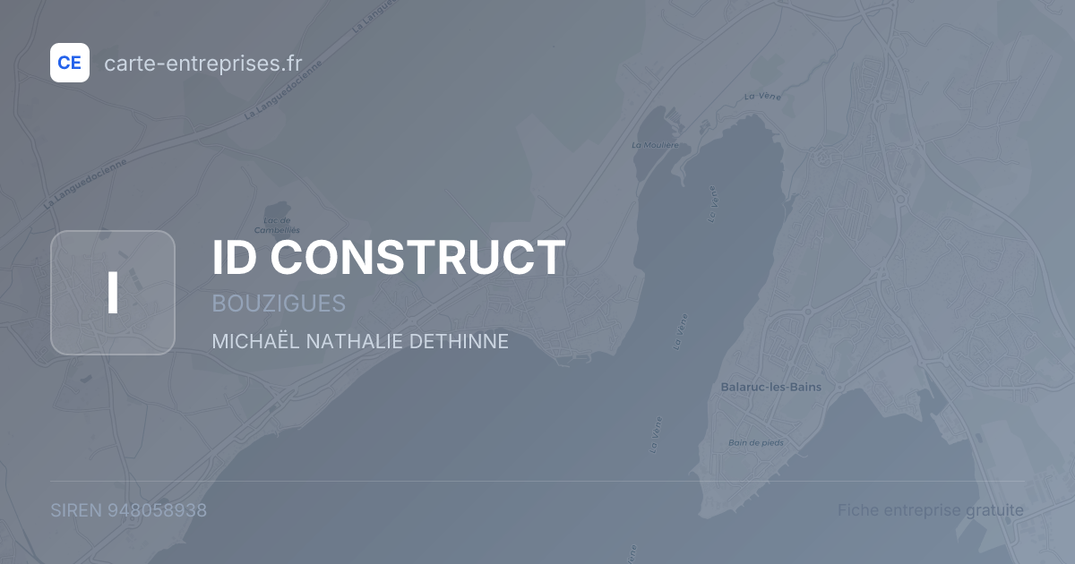 ID CONSTRUCT — 948058938 — fiche entreprise