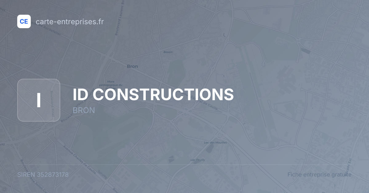 ID CONSTRUCTIONS — 352873178 — fiche entreprise