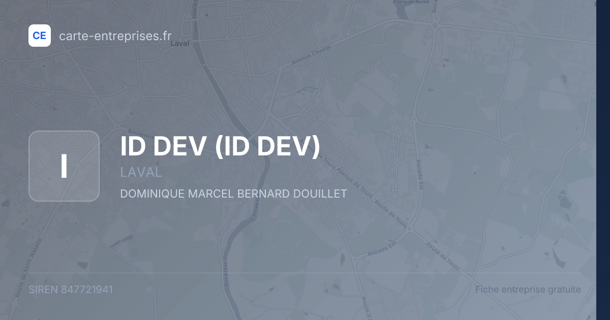 ID DEV — 847721941 — fiche entreprise