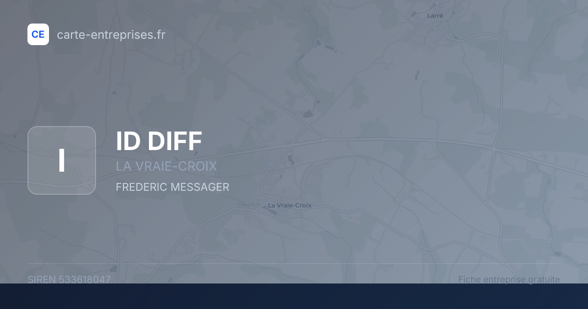 ID DIFF — 533618047 — fiche entreprise