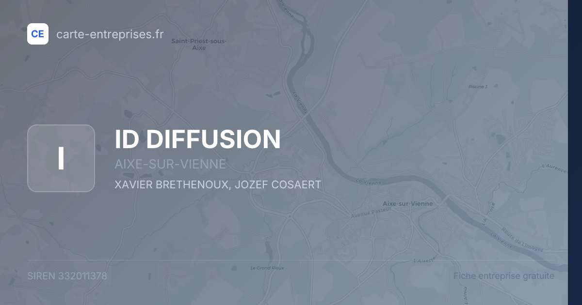 ID DIFFUSION — 332011378 — fiche entreprise