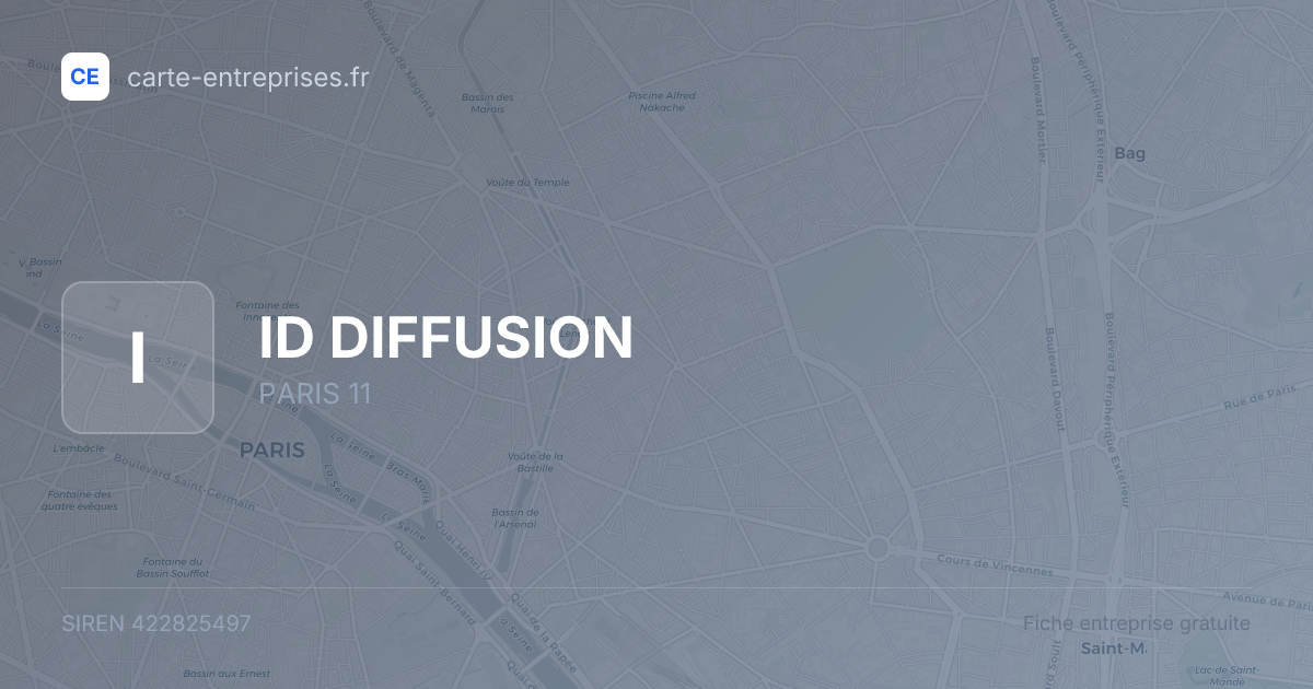 ID DIFFUSION — 422825497 — fiche entreprise