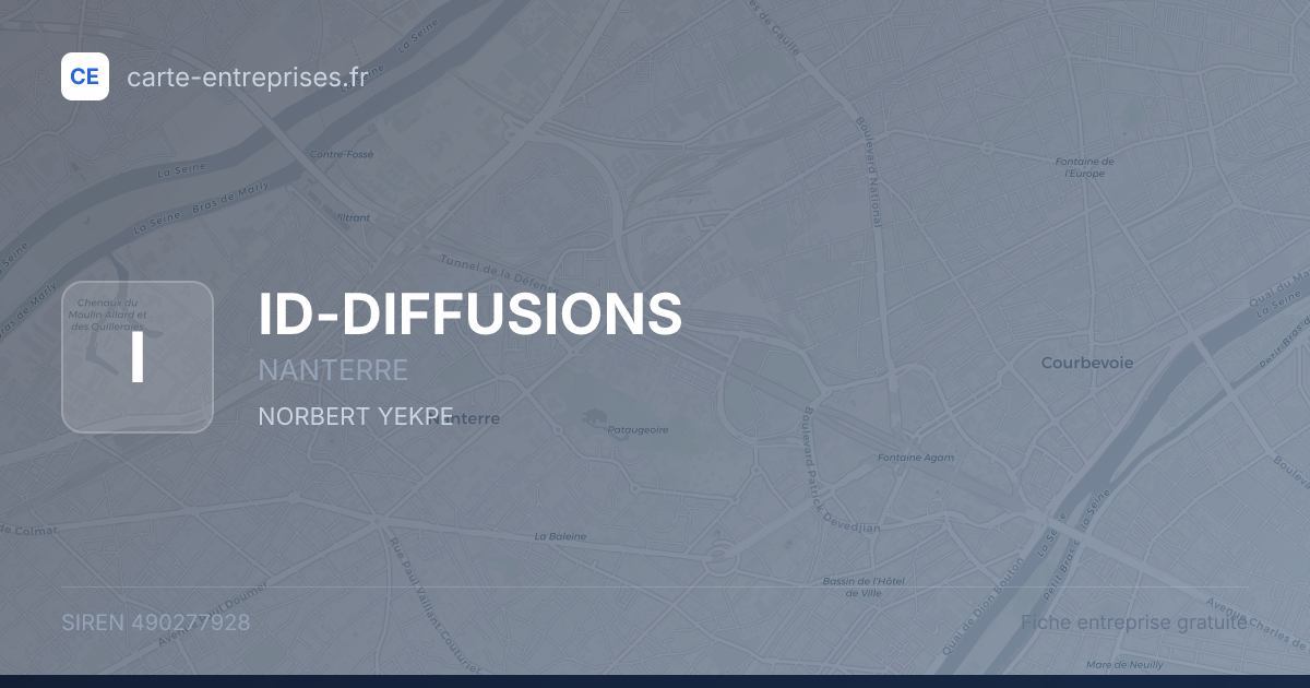 ID-DIFFUSIONS — 490277928 — fiche entreprise