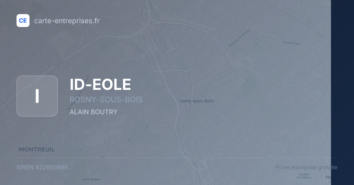 ID-EOLE — 822950895 — fiche entreprise