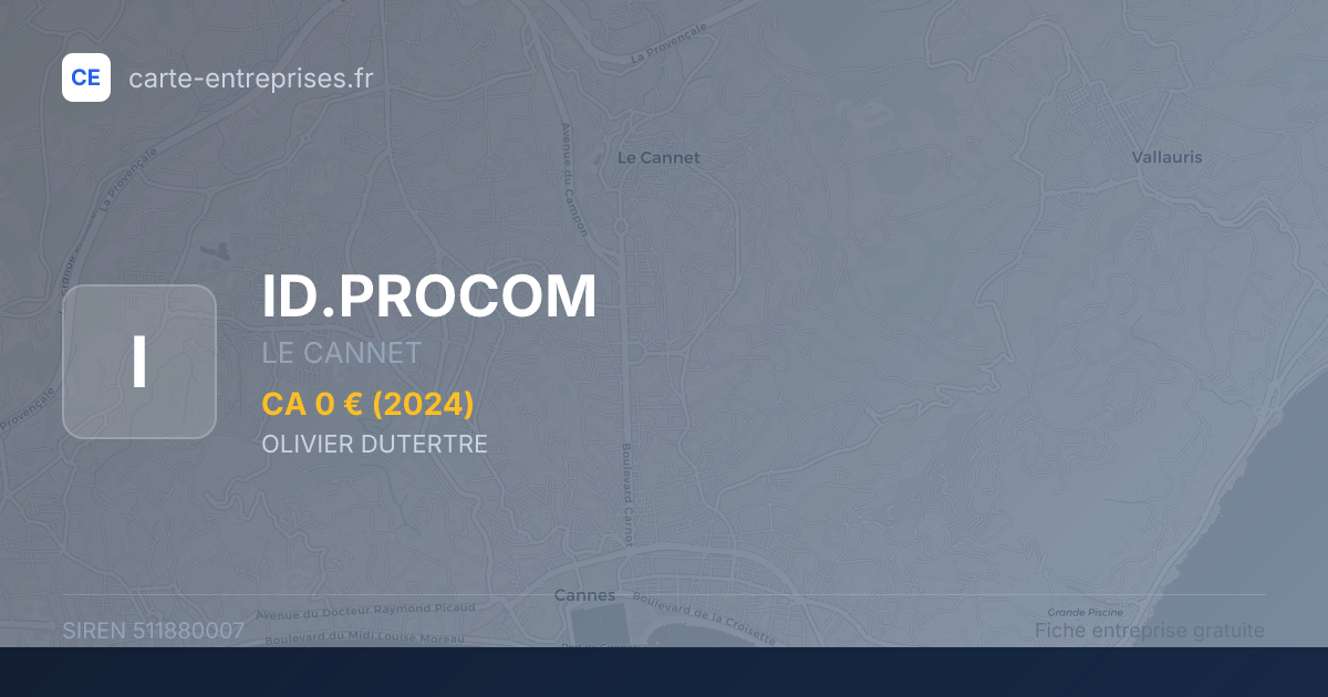 ID.PROCOM — 511880007 — fiche entreprise