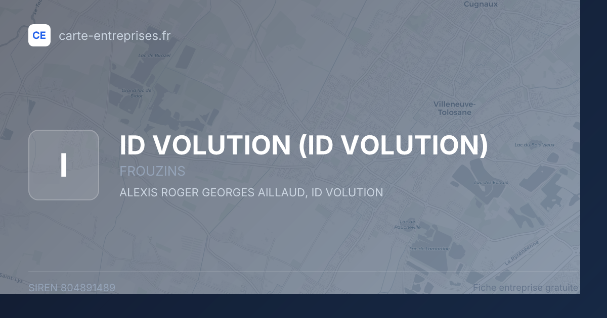 ID VOLUTION — 804891489 — fiche entreprise