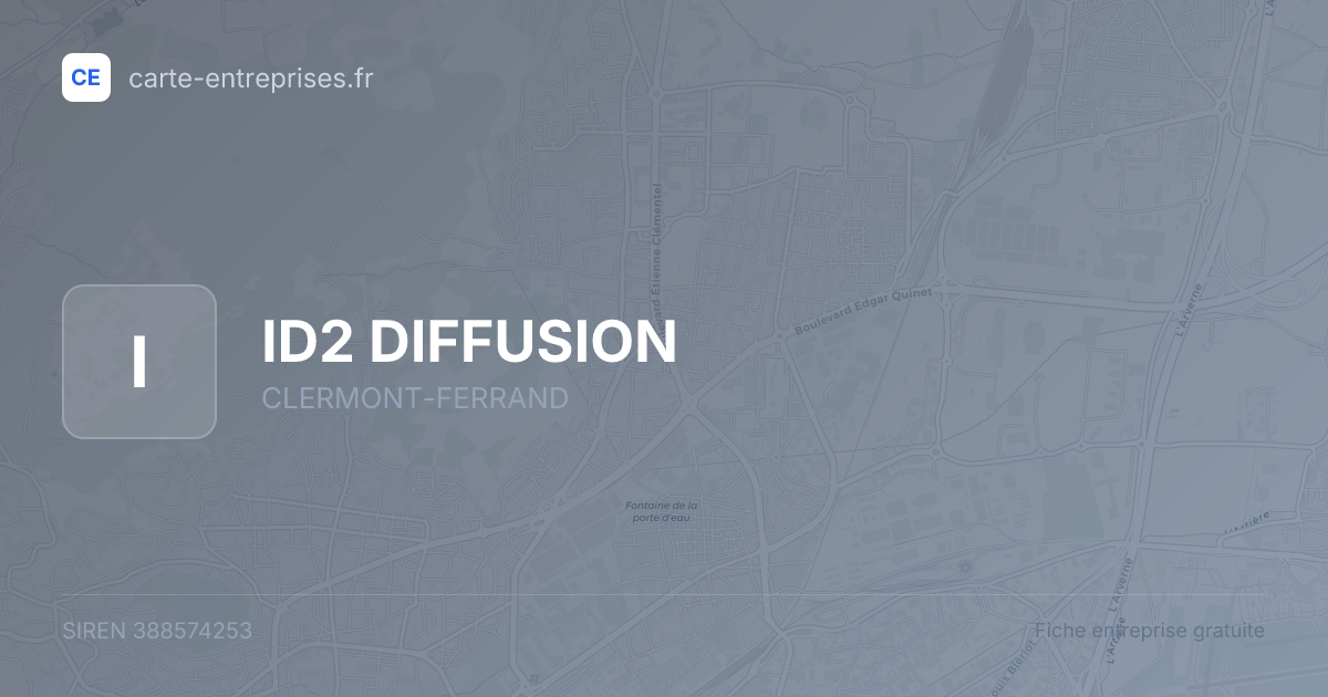 ID2 DIFFUSION — 388574253 — fiche entreprise