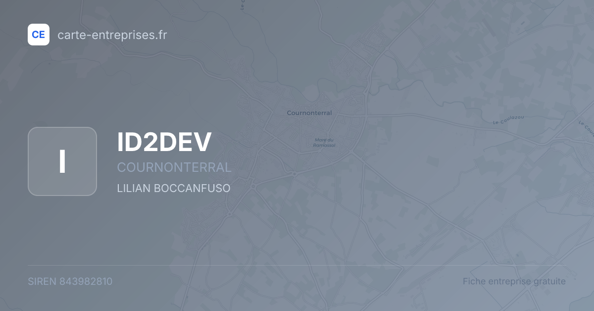 ID2DEV — 843982810 — fiche entreprise