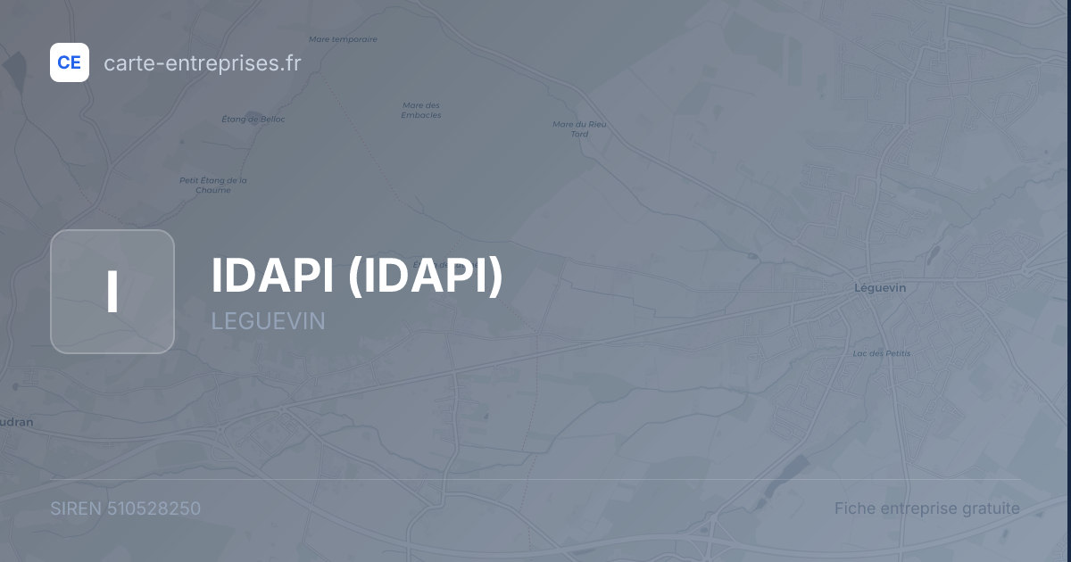 IDAPI — 510528250 — fiche entreprise
