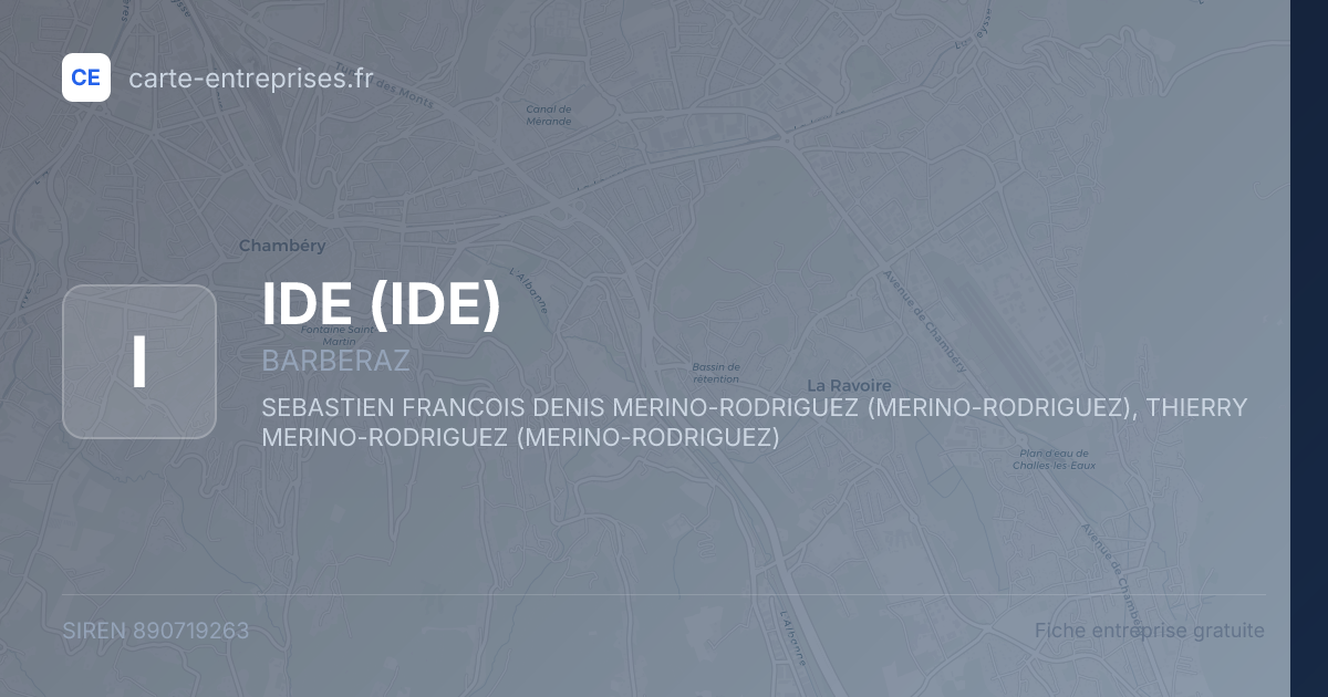 IDE — 890719263 — fiche entreprise