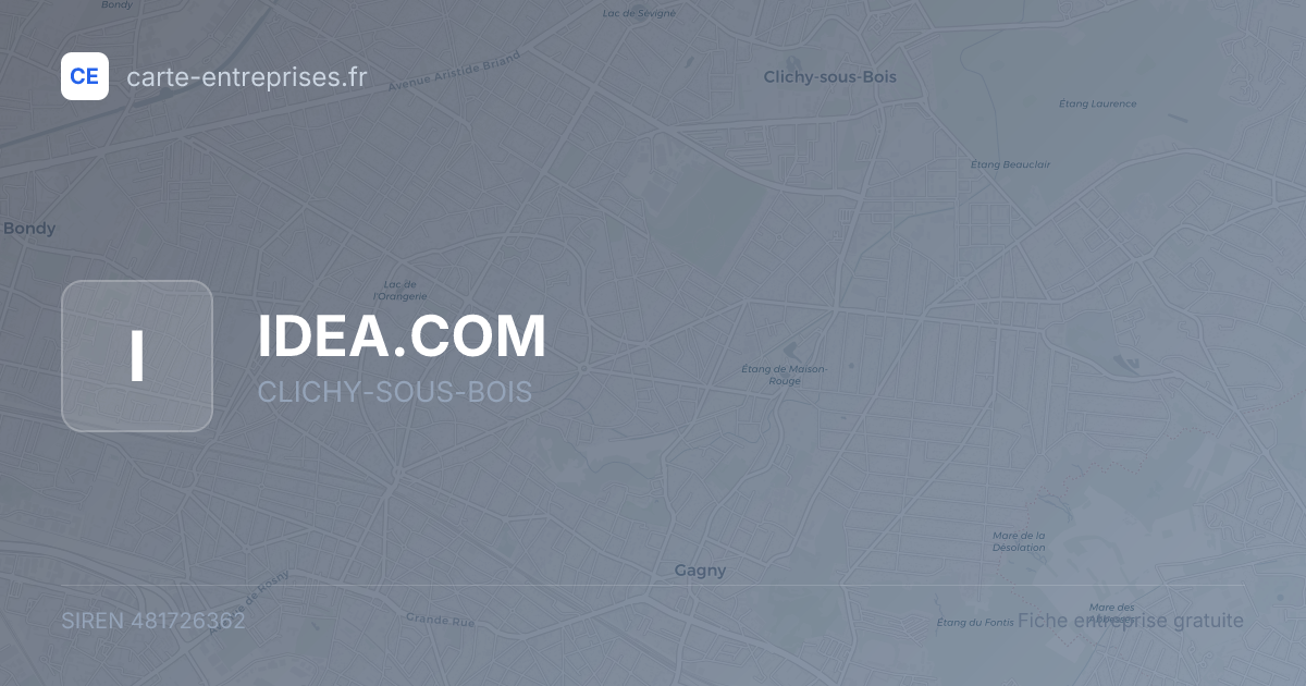 IDEA.COM — 481726362 — fiche entreprise