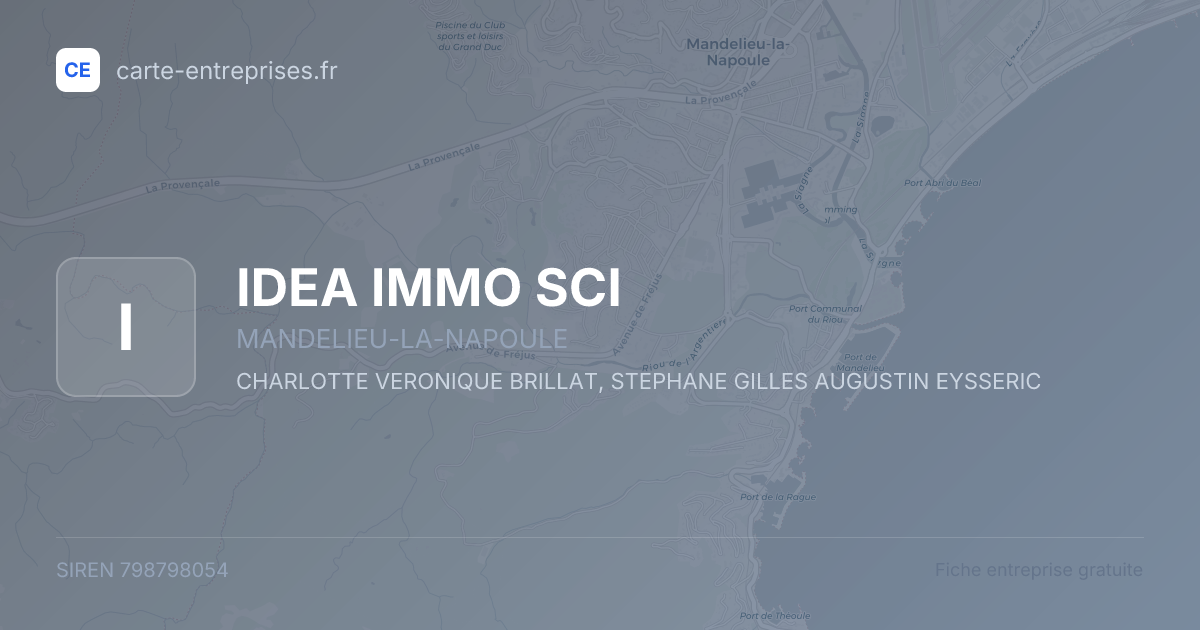 IDEA IMMO SCI — 798798054 — fiche entreprise