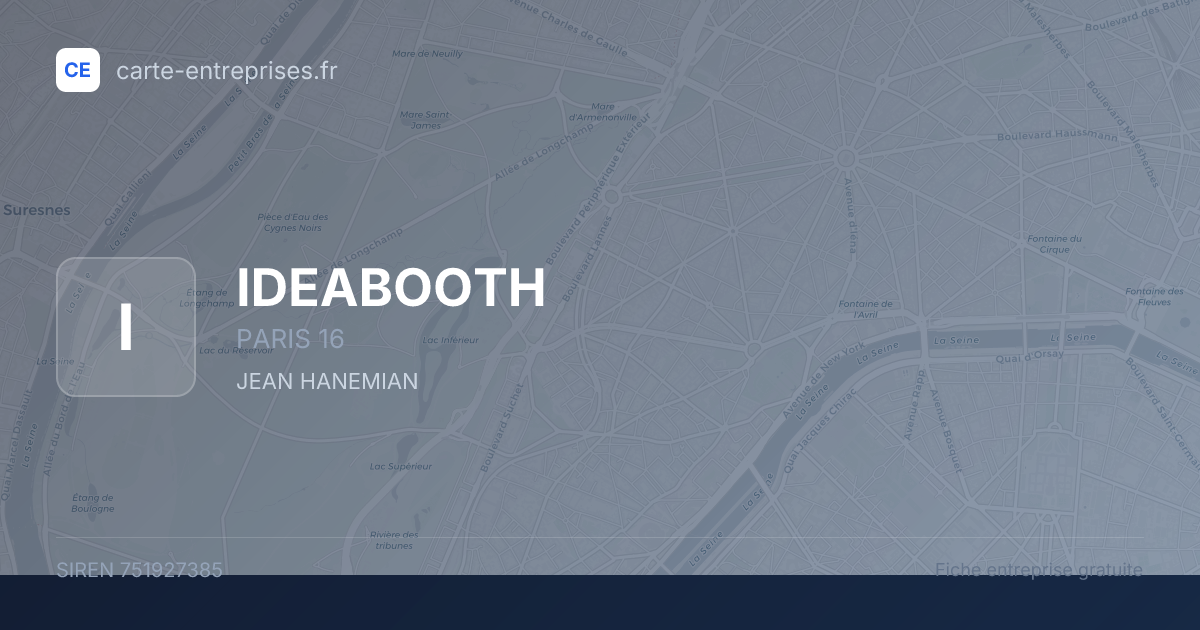 IDEABOOTH — 751927385 — fiche entreprise