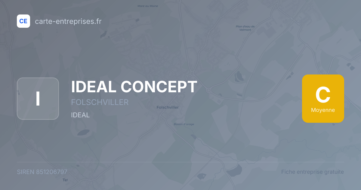 IDEAL CONCEPT — 851206797 — fiche entreprise