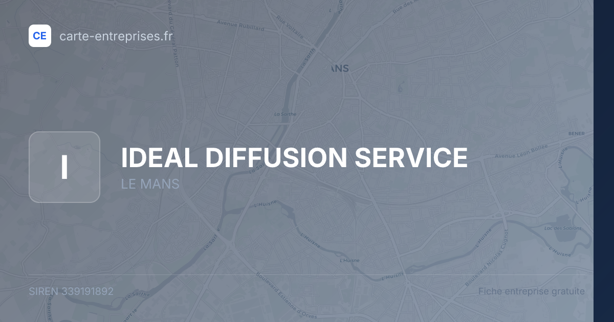 IDEAL DIFFUSION SERVICE — 339191892 — fiche entreprise
