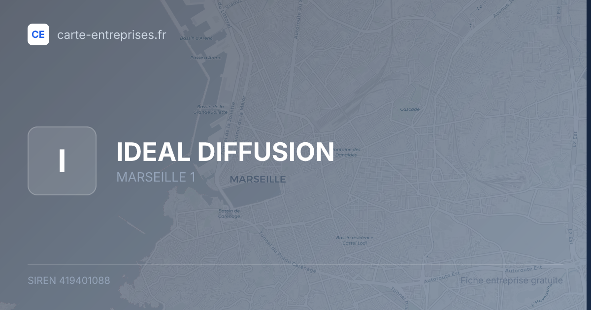 IDEAL DIFFUSION — 419401088 — fiche entreprise