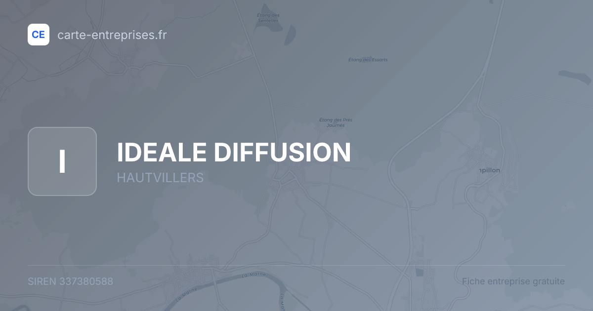 IDEALE DIFFUSION — 337380588 — fiche entreprise