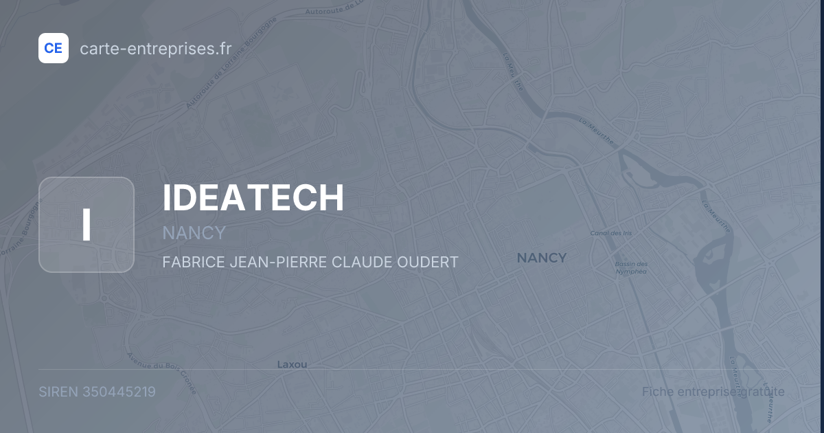 IDEATECH — 350445219 — fiche entreprise