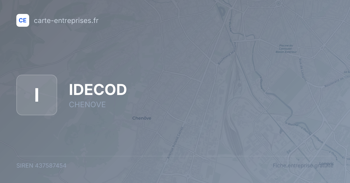 IDECOD — 437587454 — fiche entreprise