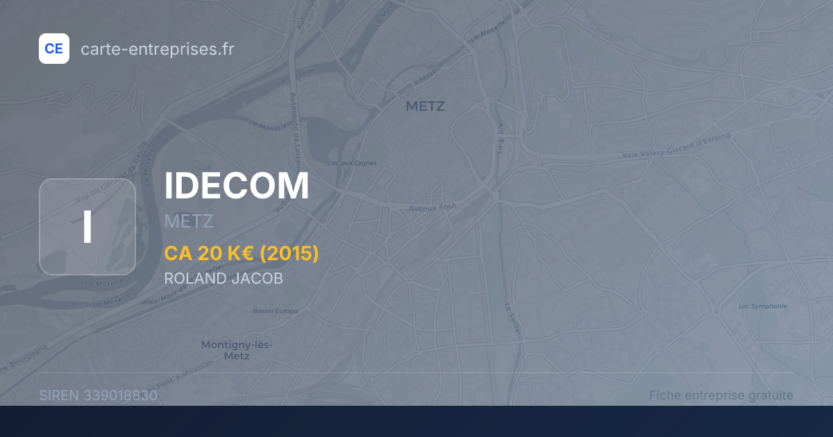 IDECOM — 339018830 — fiche entreprise