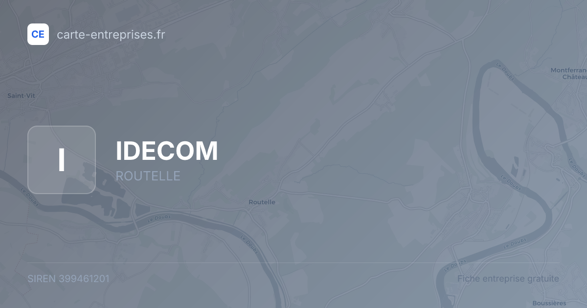 IDECOM — 399461201 — fiche entreprise
