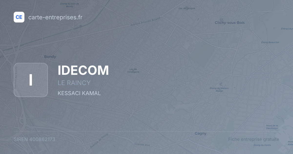 IDECOM — 400862173 — fiche entreprise