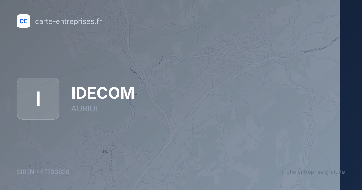 IDECOM — 447783820 — fiche entreprise