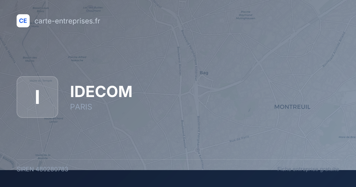 IDECOM — 480280783 — fiche entreprise