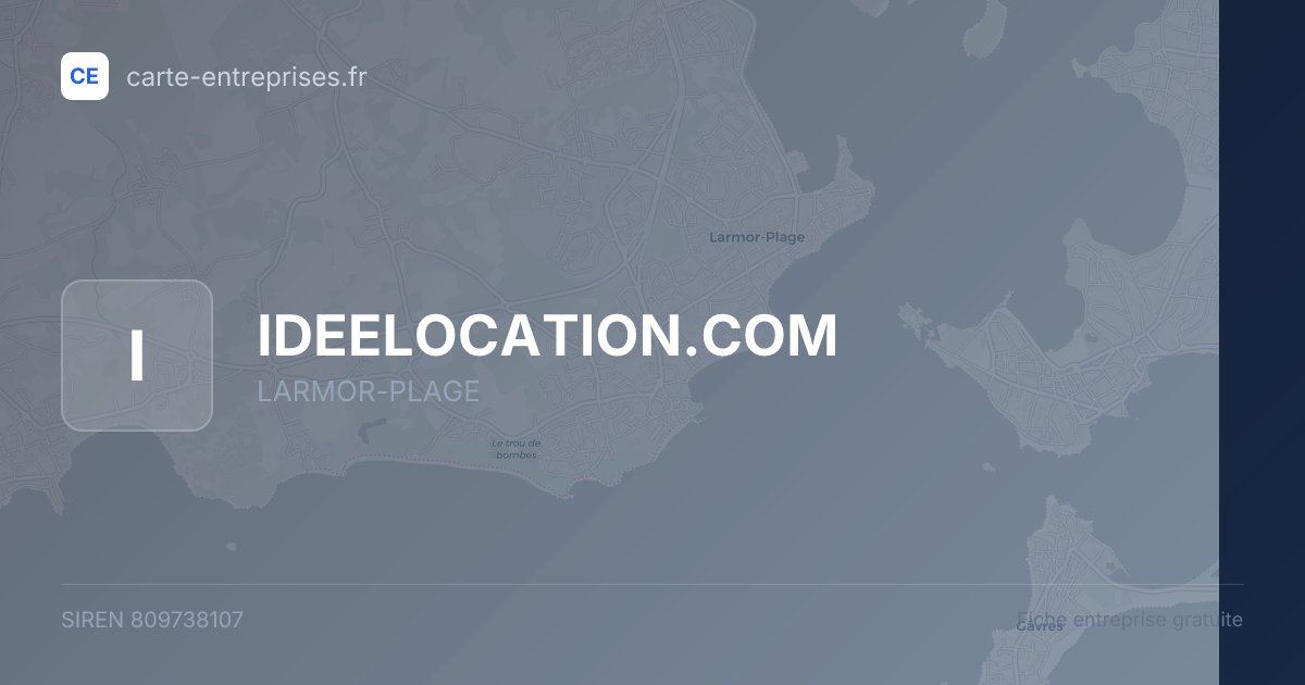 IDEELOCATION.COM — 809738107 — fiche entreprise