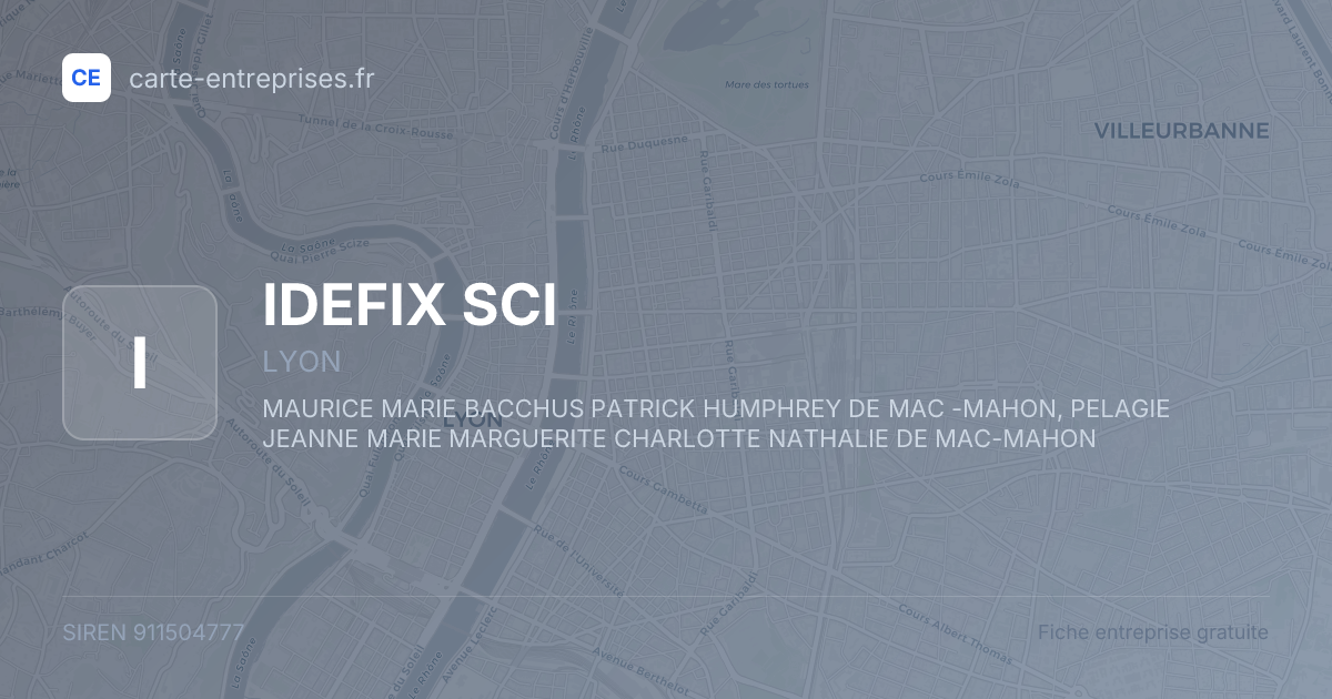 IDEFIX SCI — 911504777 — fiche entreprise