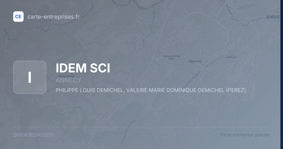 IDEM SCI — 802422675 — fiche entreprise