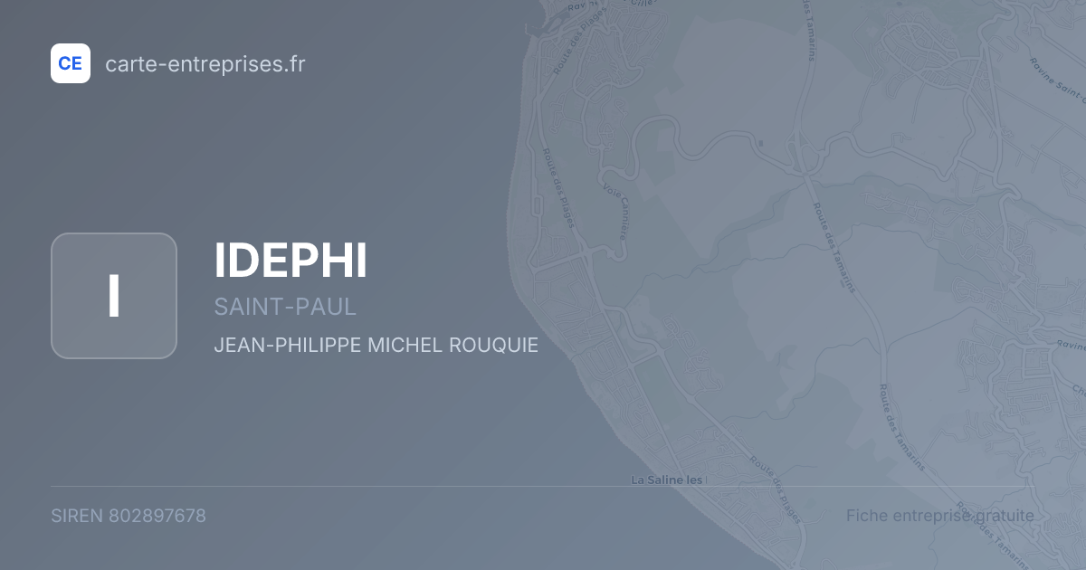 IDEPHI — 802897678 — fiche entreprise