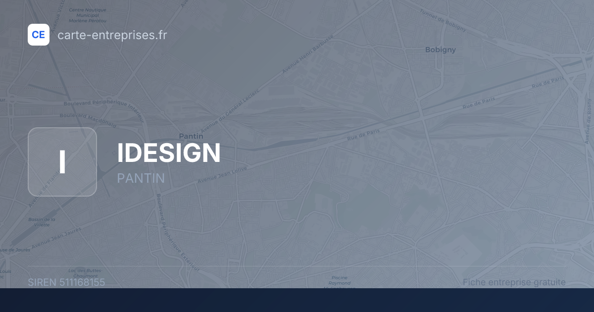 IDESIGN — 511168155 — fiche entreprise