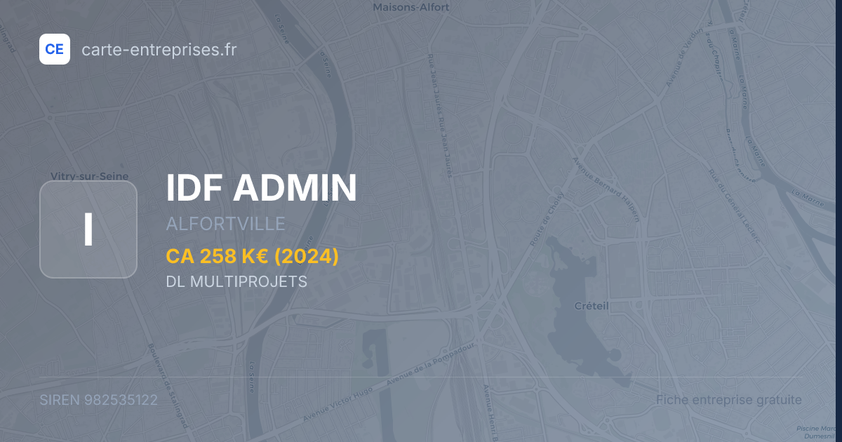 IDF ADMIN — 982535122 — fiche entreprise