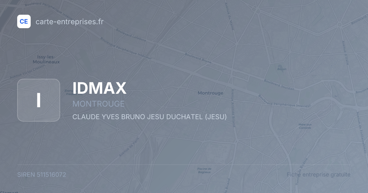 IDMAX — 511516072 — fiche entreprise