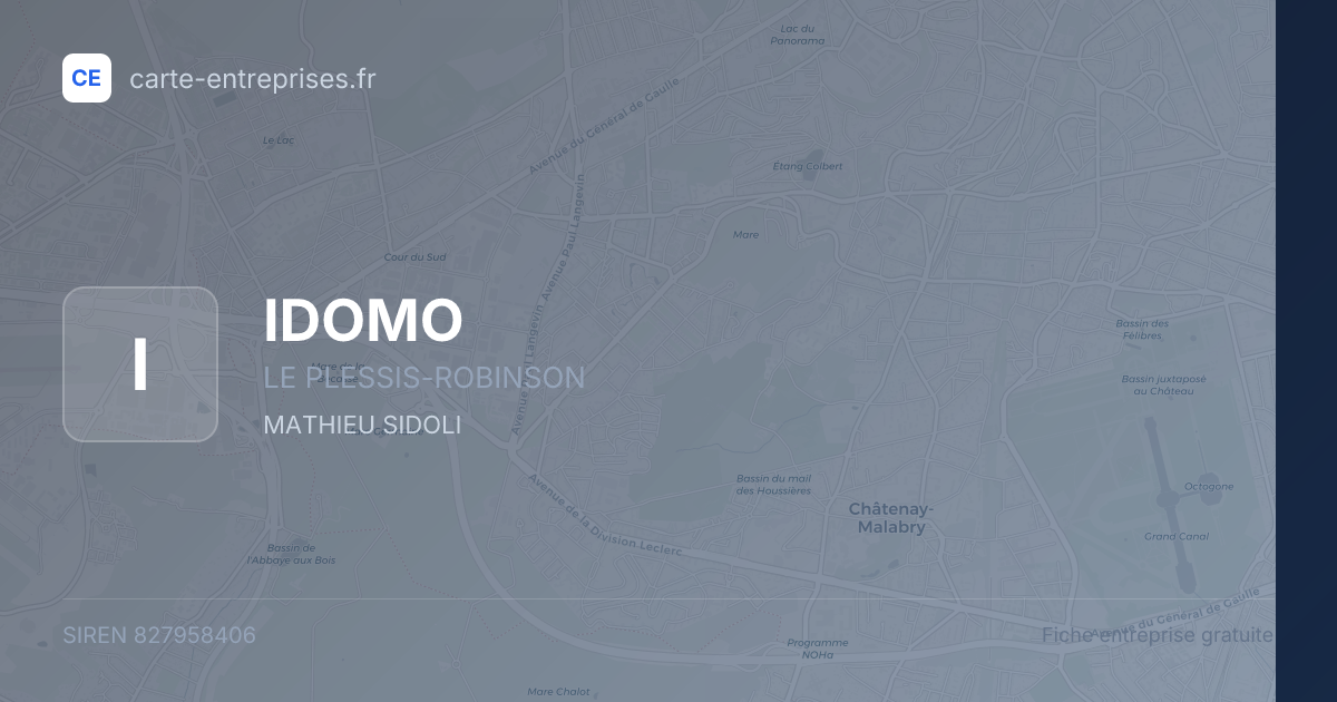 IDOMO — 827958406 — fiche entreprise