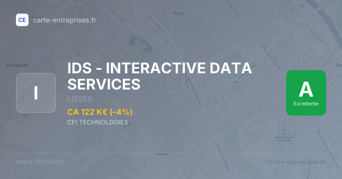 IDS - INTERACTIVE DATA SERVICES — 752524710 — fiche entreprise