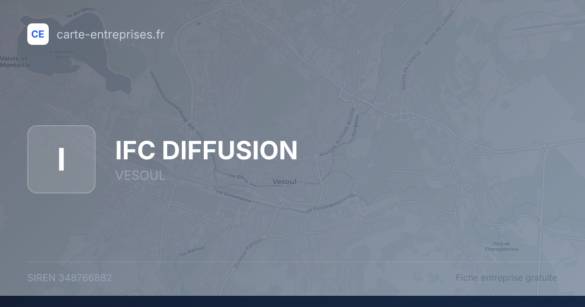 IFC DIFFUSION — 348766882 — fiche entreprise